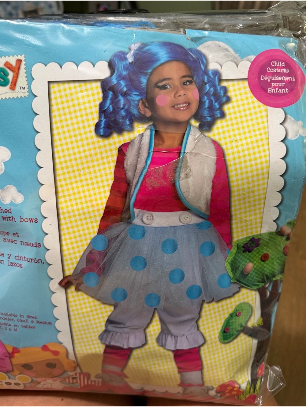 Lalaloopsy "Mittens Fluff 'n' Stuff" Child Halloween Costume. Size 8-10